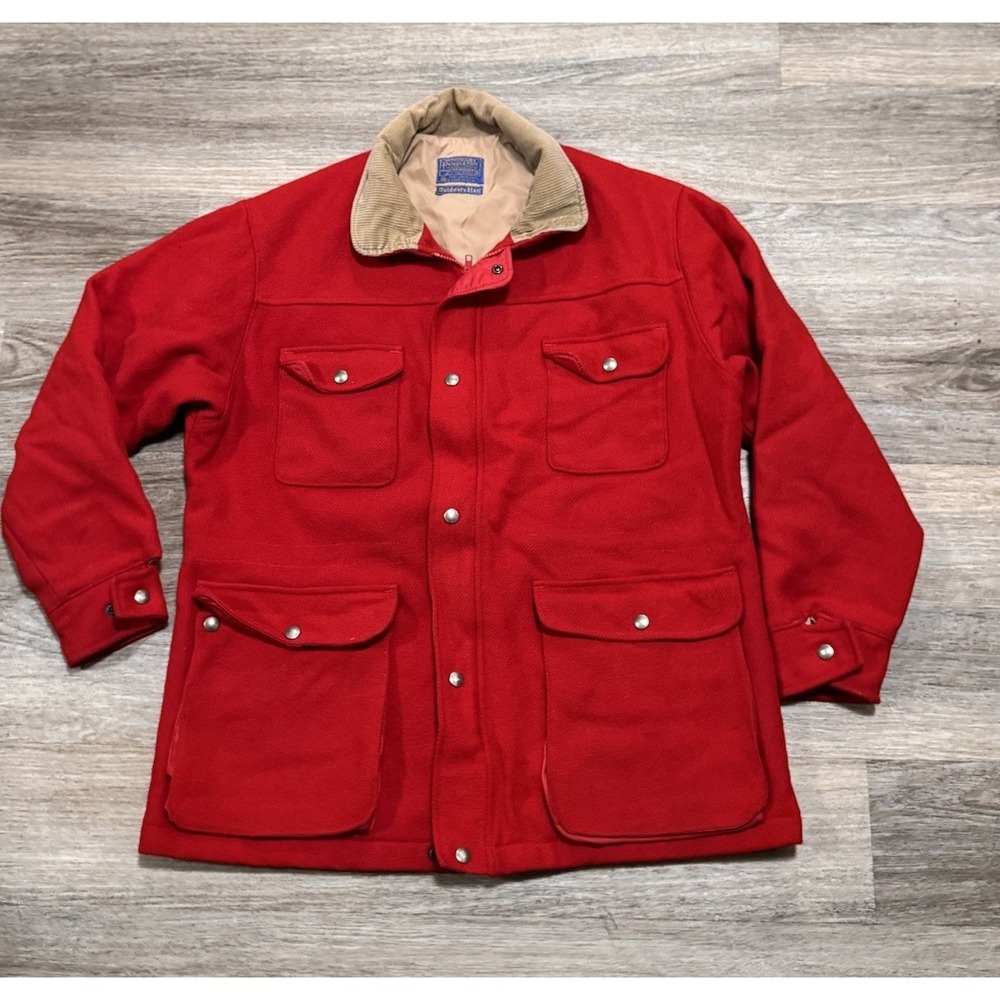 VTG Pendleton Outdoorsman Mackinaw Heavy Wool Thinsulate Field/ Hunting Coat M